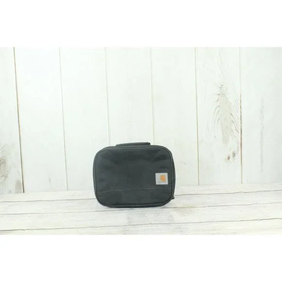 Carhartt Black Polyester Water Repellent Insulated 4 Can Work School Lunch Bag - Picture 2 of 9